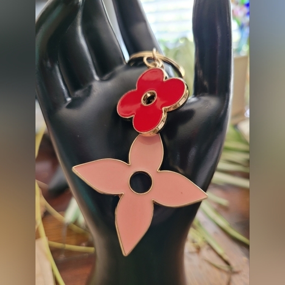 Bag charm of Clover and flower - Picture 3 of 4